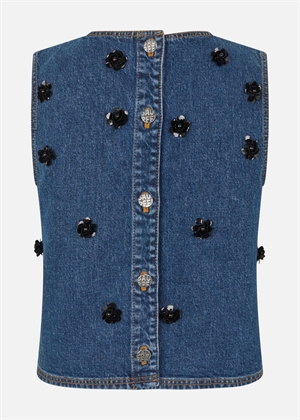 Madine top Denim Sequince Flower Baum Und Pferdgarten 